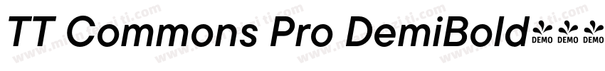 TT Commons Pro DemiBold字体转换